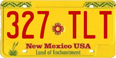 NM license plate 327TLT