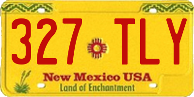 NM license plate 327TLY