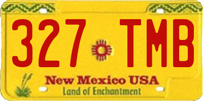 NM license plate 327TMB