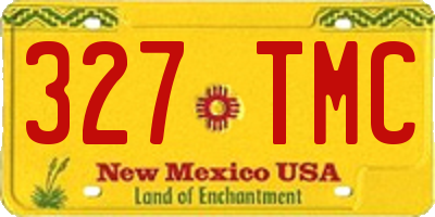 NM license plate 327TMC