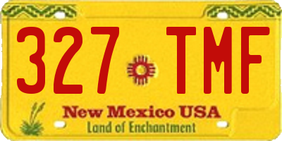 NM license plate 327TMF