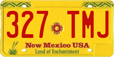 NM license plate 327TMJ