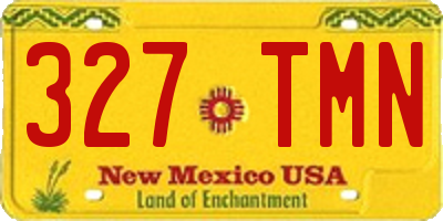 NM license plate 327TMN