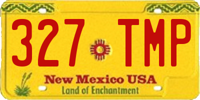 NM license plate 327TMP