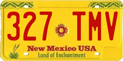 NM license plate 327TMV