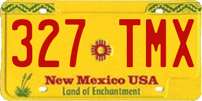 NM license plate 327TMX