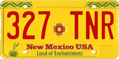 NM license plate 327TNR