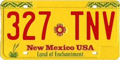 NM license plate 327TNV