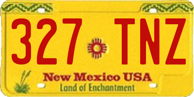 NM license plate 327TNZ