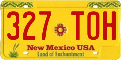 NM license plate 327TOH