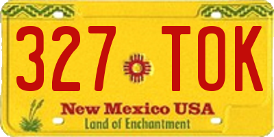 NM license plate 327TOK