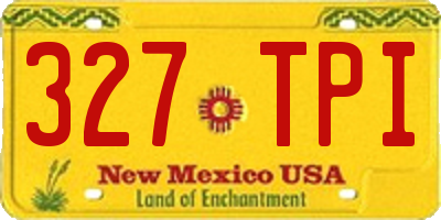 NM license plate 327TPI