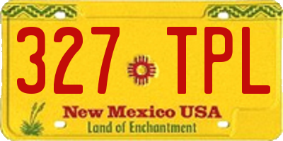 NM license plate 327TPL