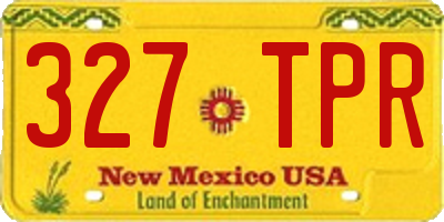 NM license plate 327TPR