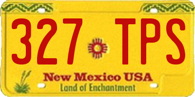 NM license plate 327TPS