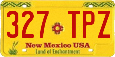 NM license plate 327TPZ