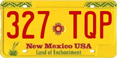 NM license plate 327TQP