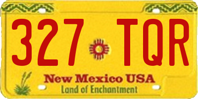NM license plate 327TQR