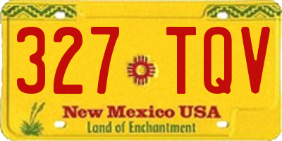 NM license plate 327TQV