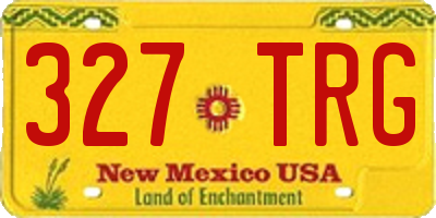 NM license plate 327TRG