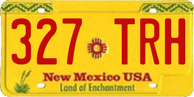 NM license plate 327TRH