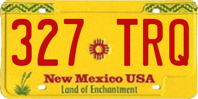 NM license plate 327TRQ