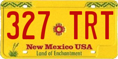NM license plate 327TRT