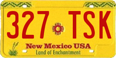 NM license plate 327TSK