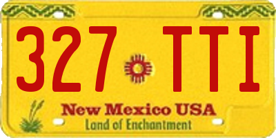 NM license plate 327TTI