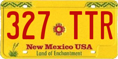 NM license plate 327TTR