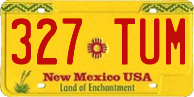 NM license plate 327TUM