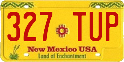 NM license plate 327TUP