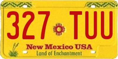 NM license plate 327TUU