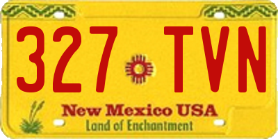NM license plate 327TVN
