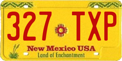 NM license plate 327TXP