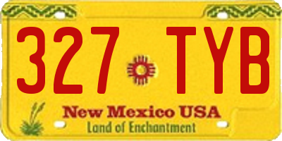 NM license plate 327TYB