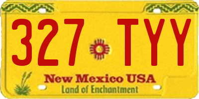 NM license plate 327TYY