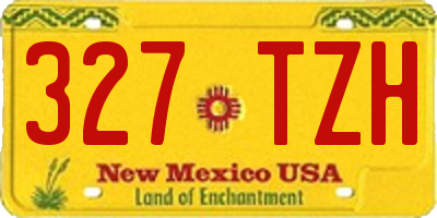 NM license plate 327TZH