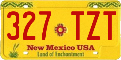 NM license plate 327TZT