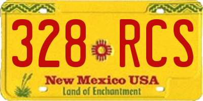 NM license plate 328RCS