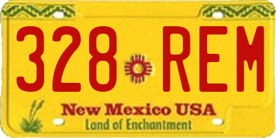 NM license plate 328REM