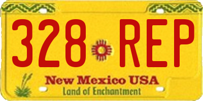NM license plate 328REP