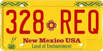 NM license plate 328REQ