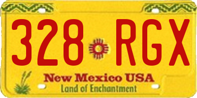 NM license plate 328RGX