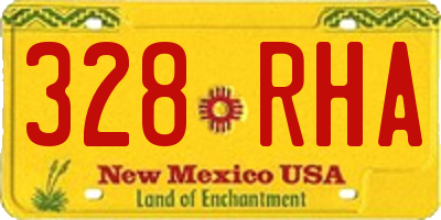 NM license plate 328RHA