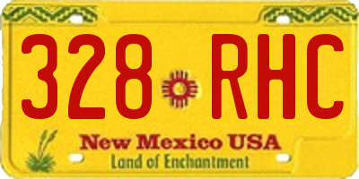 NM license plate 328RHC