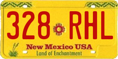 NM license plate 328RHL