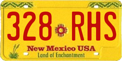 NM license plate 328RHS