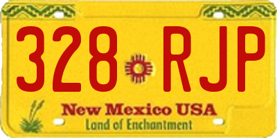 NM license plate 328RJP