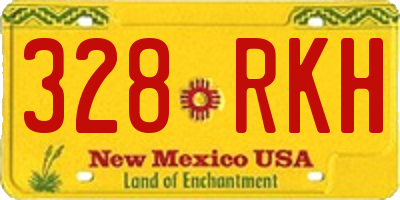 NM license plate 328RKH